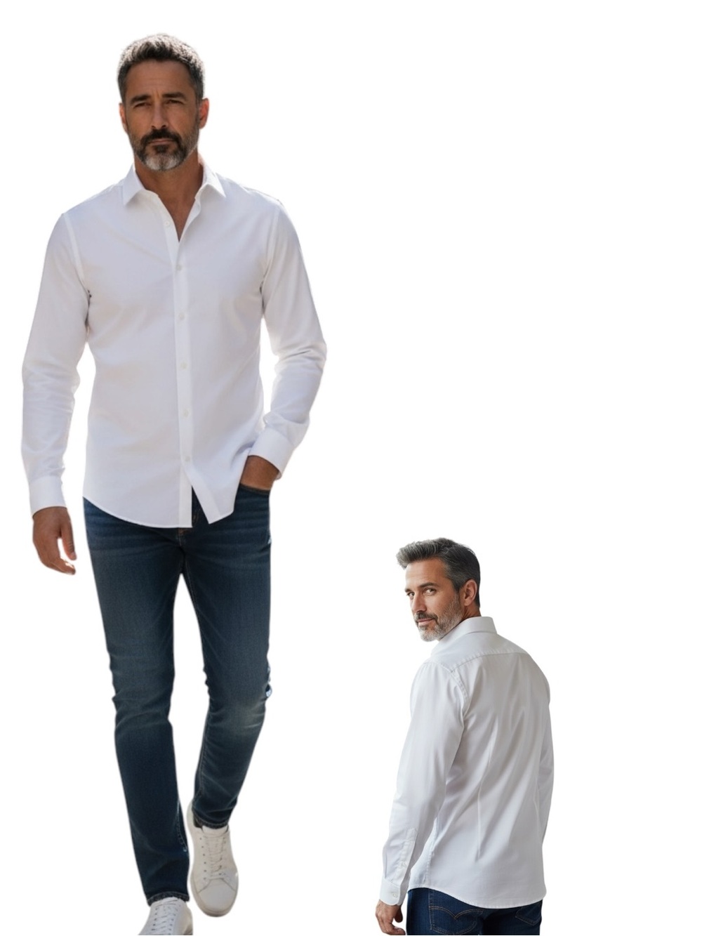 AllSaints Echo LS Shirt – White – Medium – NWT